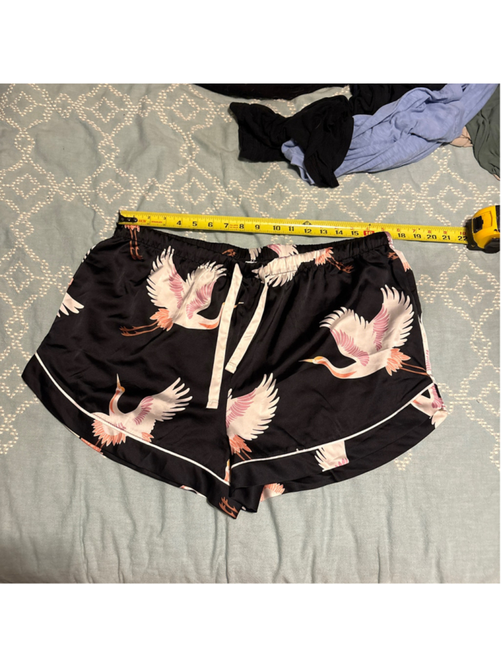 Women's Stars Above coquette Pajama Shorts XL Crane Print